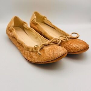 Attilio Giusti Leombruni Leather Ballet Flats Fits 7.5 Reptile Textured
Italy